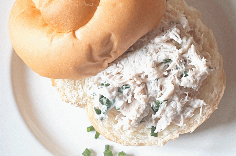 Easy Creamy Chicken Salad with Fresh Chives